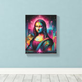WALL ART Mona Lisa Portrait / Malerei Leinwand (Insitu (Holzboden))
