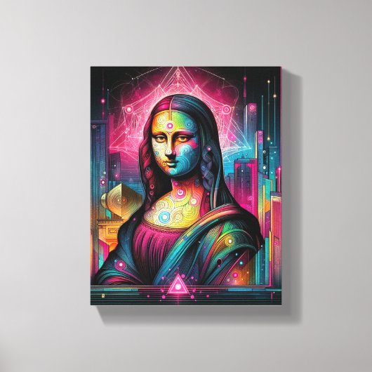 WALL ART Mona Lisa Portrait / Malerei Leinwand (Vorderseite)