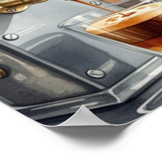 Wall art. Morning mood coffee Poster (Ecke)