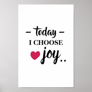 wall art motivational quote - joy poster