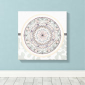 Wall Art neutrale farbige Medallion Leinwanddruck (Insitu (Holzboden))