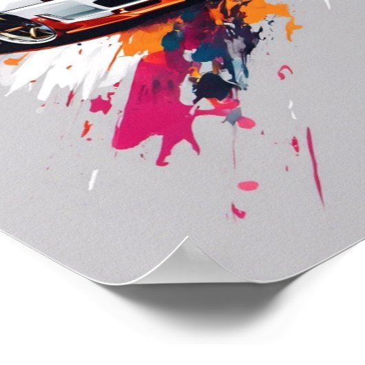 Wall Art Nissan Skyline-Auto Poster (Ecke)