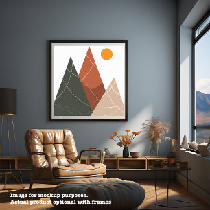 Wall Art Nordic Hills in Tagesplakaten Poster