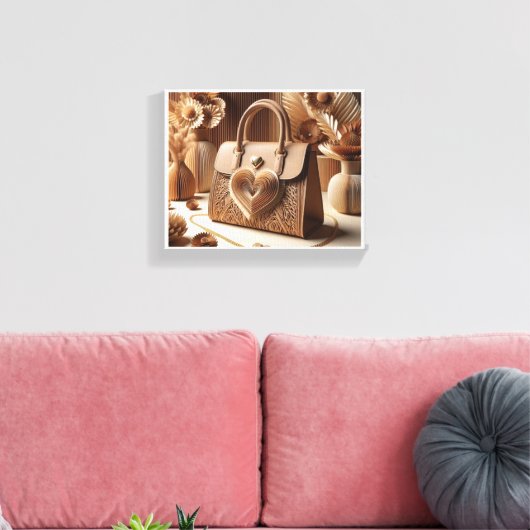 Wall Art of a Bag 3 Leinwanddruck (Insitu (Wohnzimmer))