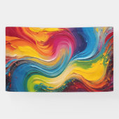 Wall Art of Color Mix Malerei Banner (Horizontal)