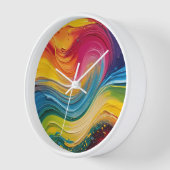 Wall Art of Color Mix Malerei Uhr (Winkel)