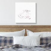 Wall Art: Oink Leinwanddruck (Insitu (Schlafzimmer))
