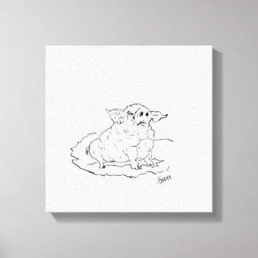 Wall Art: Oink Leinwanddruck (Vorderseite)