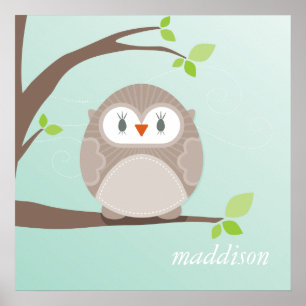 WALL ART :: owl - Zuhause Swel Zuhause 1 Poster