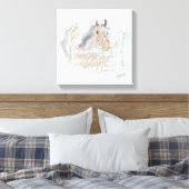 Wall Art: Pferdeweiden innerhalb der Felder Leinwanddruck (Insitu (Schlafzimmer))