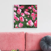 Wall Art Pink Tulips Leinwanddruck (Insitu (Wohnzimmer))