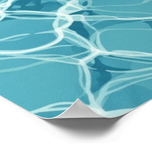 Wall Art. Pool Wasser. Poster (Ecke)