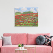 Wall Art Poppy Field Leinwanddruck (Insitu (Wohnzimmer))