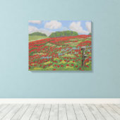 Wall Art Poppy Field Leinwanddruck (Insitu (Holzboden))