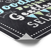 Wall Art Poster - Frucht des Geistes, Chalkboard. (Ecke)