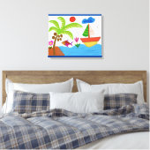 Wall Art Poster Leinwanddruck (Insitu (Schlafzimmer))
