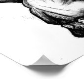 Wall-Art Poster-Liebe Zitat und Holzkohle zeichnen Poster (Ecke)