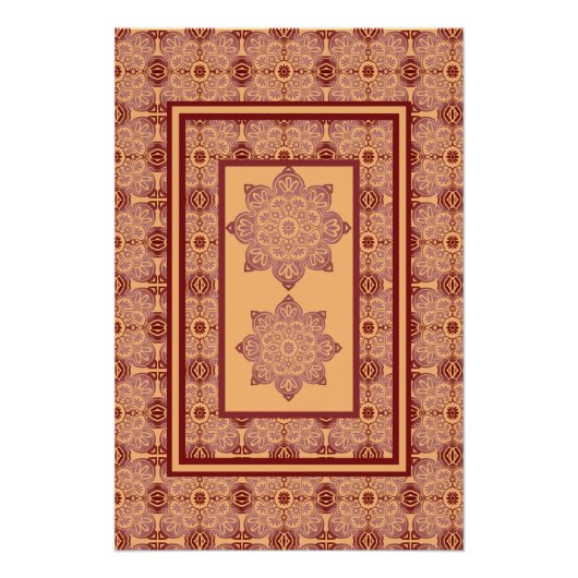 Wall Art Poster peach and maul (Vorderseite)