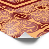 Wall Art Poster peach and maul (Ecke)