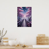 Wall Art Poster - Rosa (Küche)