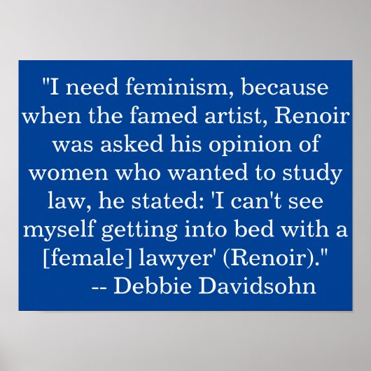 Wall Art Posters - Feminismus - Berühmte Misogynis Poster (Vorne)