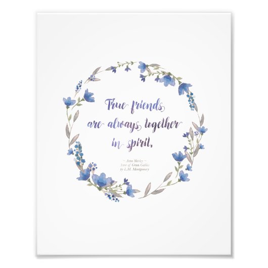 Wall Art Print - Anne zitiert Fotodruck (Vorne)