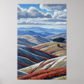 Wall Art. Ruhige Hügel. Poster (Vorne)