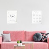 Wall Art Sets WELCOME & Seating plan Bridal Shower (Wohnzimmer)