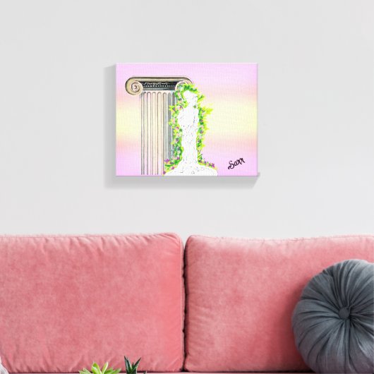 Wall Art : Statue einer Göttin . Leinwanddruck (Insitu (Wohnzimmer))