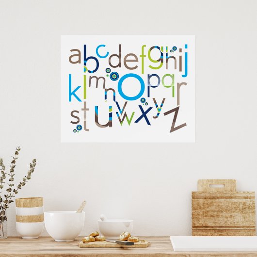 WALL ART :: TYPOGRAPHIE - Trendalphabet 3 Poster (Küche)