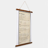 Wall art - Your will be done Wandteppich Mit Holzrahmen (Gewinkelt)