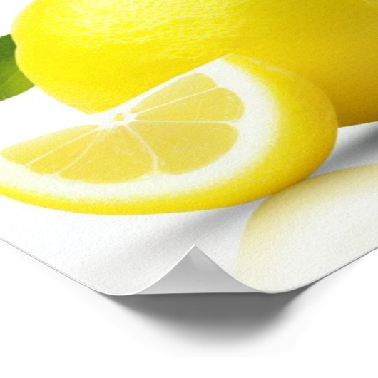 Wall Art Zitronenposter Poster (Ecke)