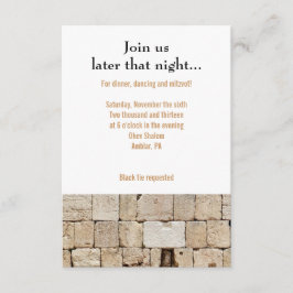 WALL Bar Bat Mitzvah Empfang Party Einladung