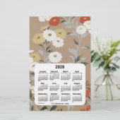 Wall Blume Paper Calendar von Janz 2028 Briefpapier (Stehend Vorderseite)