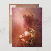 Wall-Blume Postkarte (Vorne/Hinten)