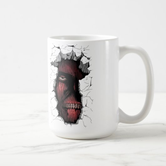 Wall Breaker Titan Mug | Intense Anime Giant Desgn Kaffeetasse (Rechts)