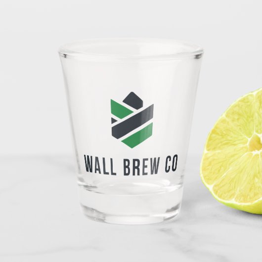 Wall Brew Co. Schnapsglas (Vorderseite)