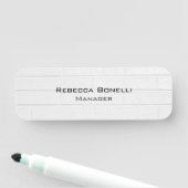 Wall Brick Einzigartig Modernes Minimalistisch Namensschild (Beispiel)