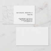 Wall Brick Linen Berufliche Visitenkarte (Vorne/Hinten)