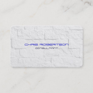 Wall Brick Muster Blue Attractive Business Card Visitenkarte