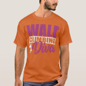 Wall Climbing Diva Inr Rock Wall Climber funny T-Shirt (Vorderseite)