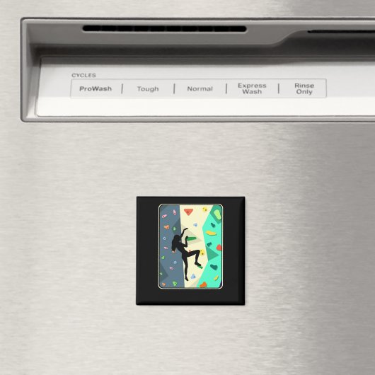 Wall Climbing Mädchen Indoor Bouldering Frau Magnet (In Situ (Geschirrspüler))