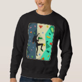 Wall Climbing Mädchen Indoor Bouldering Frau Sweatshirt (Vorderseite)