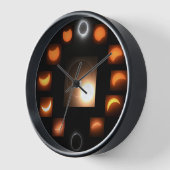 Wall Clock, 10" Runde, schwarze Holzrahmenuhr Uhr (Winkel)