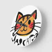 Wall Clock, 10" runder natürlicher Holzrahmen Runde Wanduhr (Winkel)