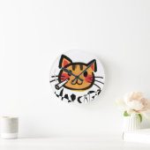 Wall Clock, 10" runder natürlicher Holzrahmen Runde Wanduhr (Zuhause)