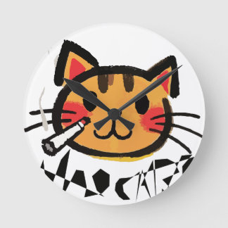 Wall Clock, 10" runder natürlicher Holzrahmen Runde Wanduhr