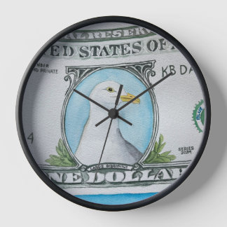 Wall Clock, 10" runder natürlicher Holzrahmen Uhr