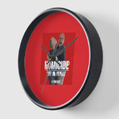 Wall Clock, 10" runder natürlicher Holzrahmen Uhr (Winkel)