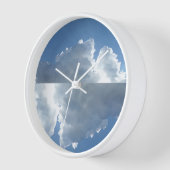 Wall Clock, 10" runder natürlicher Holzrahmen Uhr (Winkel)